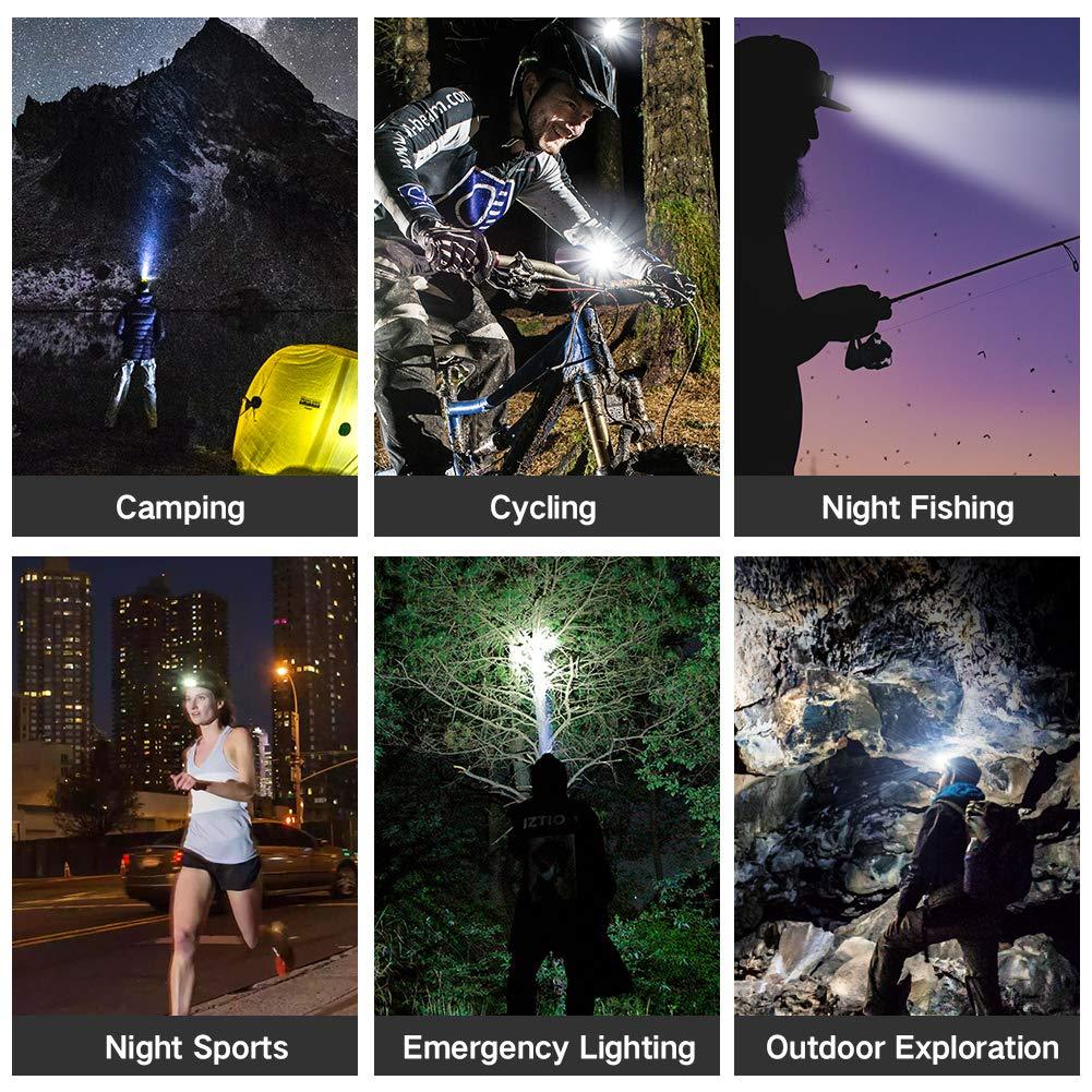 High Lumen Ultra Bright Powerful Rechargeable LED Headlamp USB Head Lamp 7 LED Headlight Head Flashlight Waterproof Flashlight Head Torch For Outdoor Camping Cycling Running Fishing