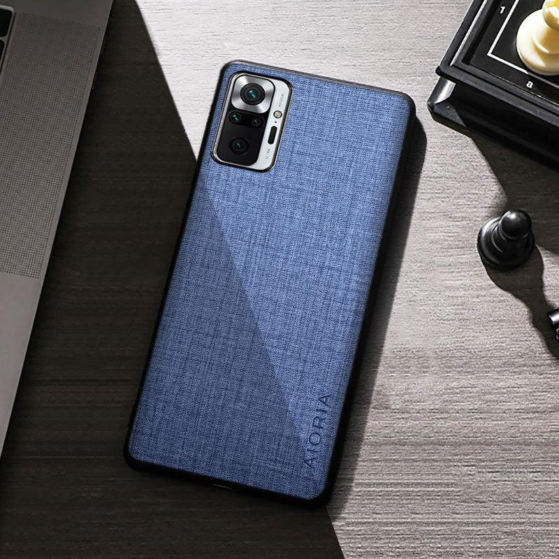 High Quality Shockproof Anti fingerprint Silicone Case For Xiaomi Redmi Note 10C 10 Pro Max 10T 10S Lite 4G 5G Premium Cloth Texture Simple Cover For Redmi Note 10 Pro Max Case