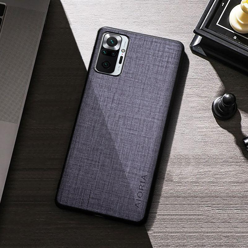 High Quality Shockproof Anti fingerprint Silicone Case For Xiaomi Redmi Note 10C 10 Pro Max 10T 10S Lite 4G 5G Premium Cloth Texture Simple Cover For Redmi Note 10 Pro Max Case