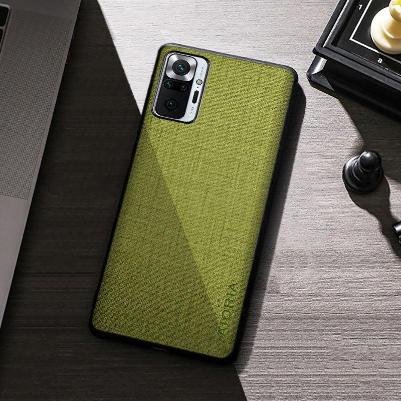 High Quality Shockproof Anti fingerprint Silicone Case For Xiaomi Redmi Note 10C 10 Pro Max 10T 10S Lite 4G 5G Premium Cloth Texture Simple Cover For Redmi Note 10 Pro Max Case