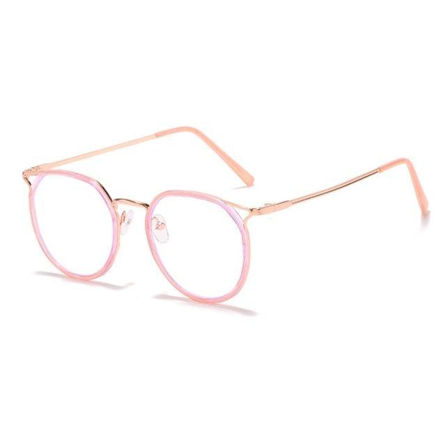 High Quality Sunglasses Anti Harmful Blue Ray Sunglasses For Women Charming Eyewear For Student Clear Colourfull Lens Retro Sunglasses For Women