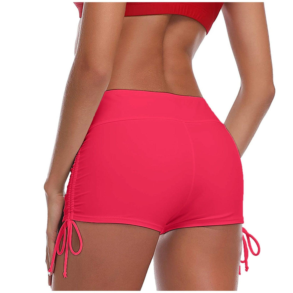 High Waist Bikini Bottoms Women's High Waisted Shorts Swim Bottoms Full Coverage Bikini Swimsuit Bottom For Women Swimming Panties Ladies Summer Fashion Solid Bikinis Swim Shorts Bottom Women's Swimsuit