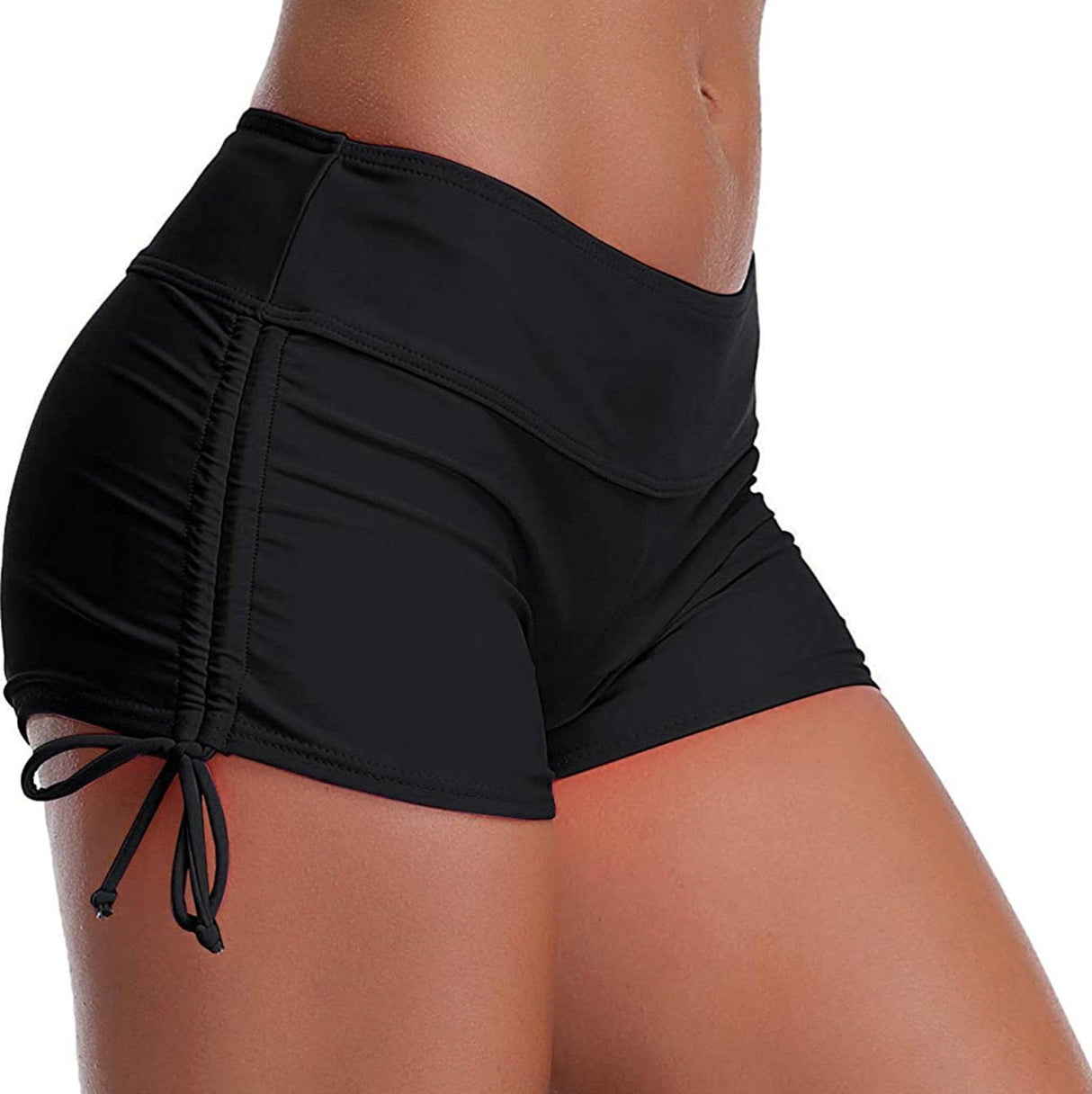 High Waist Bikini Bottoms Women's High Waisted Shorts Swim Bottoms Full Coverage Bikini Swimsuit Bottom For Women Swimming Panties Ladies Summer Fashion Solid Bikinis Swim Shorts Bottom Women's Swimsuit