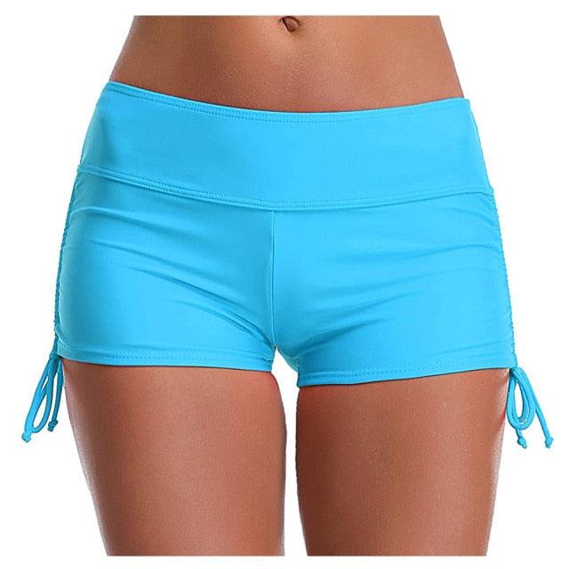 High Waist Bikini Bottoms Women's High Waisted Shorts Swim Bottoms Full Coverage Bikini Swimsuit Bottom For Women Swimming Panties Ladies Summer Fashion Solid Bikinis Swim Shorts Bottom Women's Swimsuit