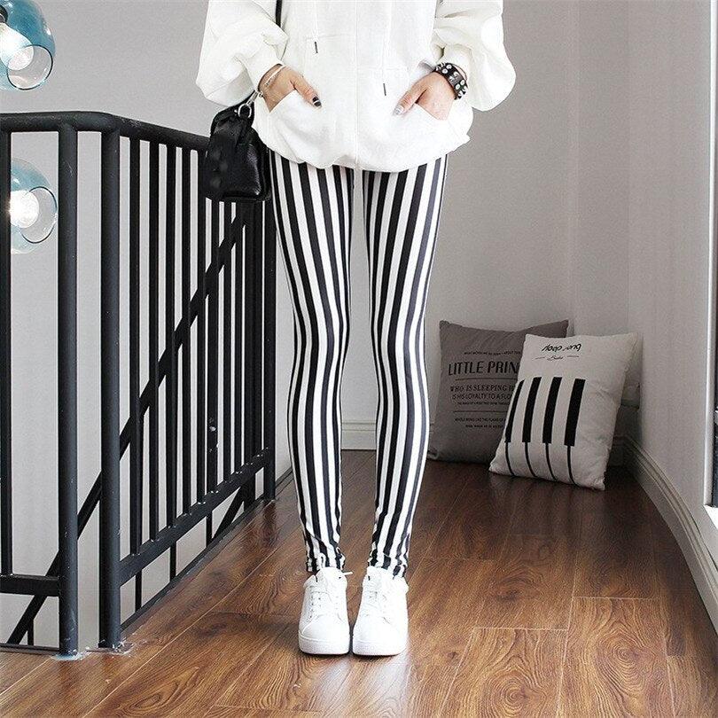 High Waist Leggings Pants Fitness Women Fashion Printing Leggings Women Fitness Yoga Pants High Waist Push Up Sportswear Elastic Trousers Gym Running Workout Pants Push Up Running Elastic Stripe Dot Bottom Leggings