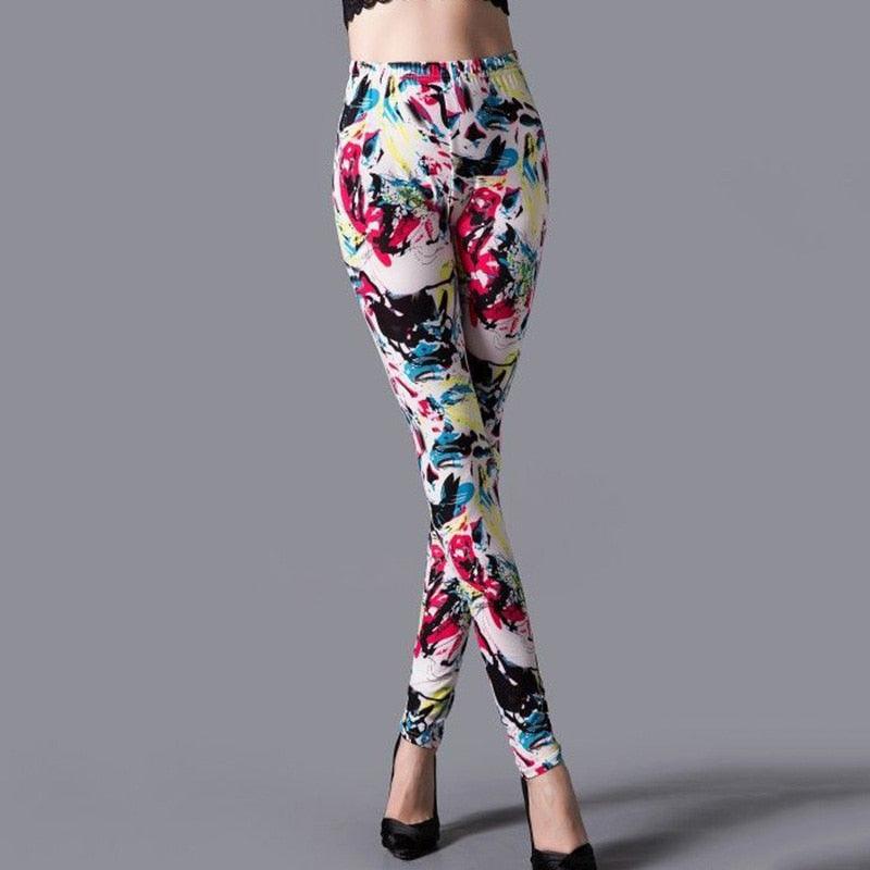 High Waist Leggings Pants Fitness Women Fashion Printing Leggings Women Fitness Yoga Pants High Waist Push Up Sportswear Elastic Trousers Gym Running Workout Pants Push Up Running Elastic Stripe Dot Bottom Leggings