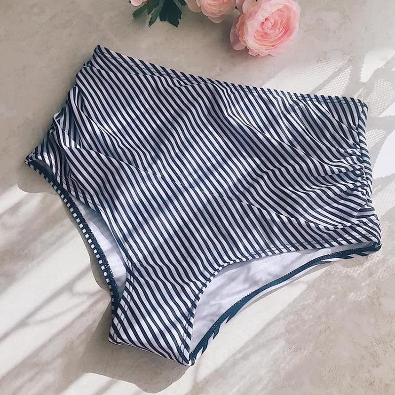 High Waist Swimwear Women Bikinis Swimsuit Leaf Print Bathing Suits Ruffle Tropical Beachwear Plus Size Two Piece Sport Halter Bikini Swimsuit Ruffles Printed Swimwear Quick Dry Bathing Suit Set Beachwear