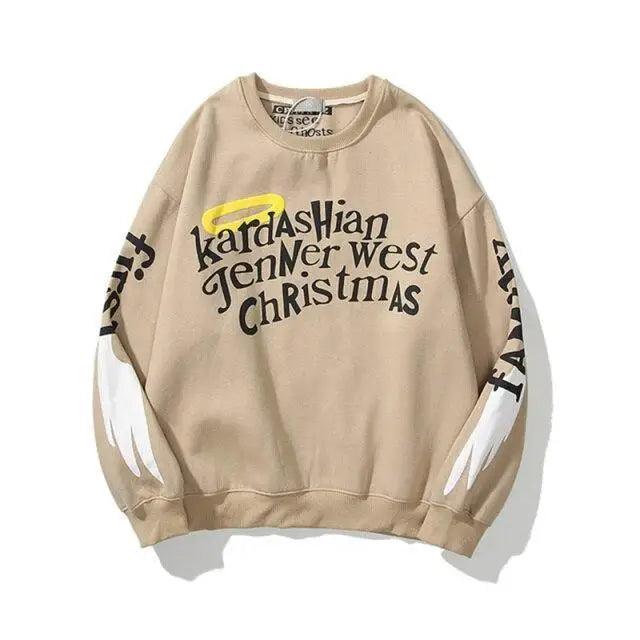 Hip-Hop Printed Sweatshirts Men High Pullovers Couple Street Casual Sweatshirts Letter Print Men Women Sweatshirt Stylish Printed Cool Design Warm Winter Sweatshirt For Men Women
