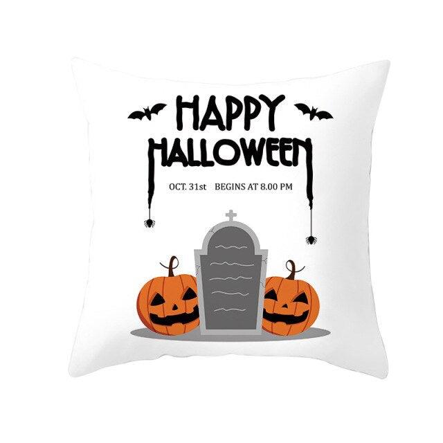 Holiday Pillowcase Pumpkin Cushion Cover Creative Decorative Sofa Party Home Car Pillow Cover Print Pillowcase Fall Decorative Pillows Cotton Linen Material Decoration
