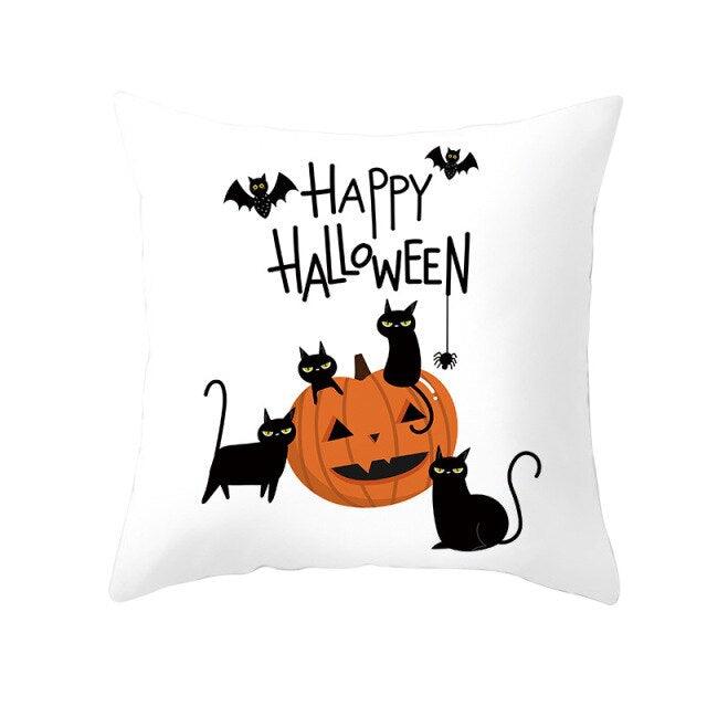 Holiday Pillowcase Pumpkin Cushion Cover Creative Decorative Sofa Party Home Car Pillow Cover Print Pillowcase Fall Decorative Pillows Cotton Linen Material Decoration