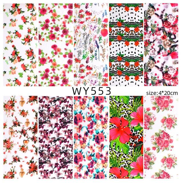 Holographic Nail Foil Transfer Set Sticker Decal Nail Art Foils Designer Marble Nail Decoration Sliders Wraps Manicure Women Kids Girls Manicure Decoration Nail Art Supplies 3D Self-Adhesive Nail Decals Designer Nail Stickers for Acrylic Nails