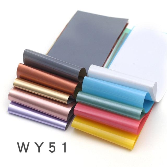 Holographic Nail Foil Transfer Set Sticker Decal Nail Art Foils Designer Marble Nail Decoration Sliders Wraps Manicure Women Kids Girls Manicure Decoration Nail Art Supplies 3D Self-Adhesive Nail Decals Designer Nail Stickers for Acrylic Nails