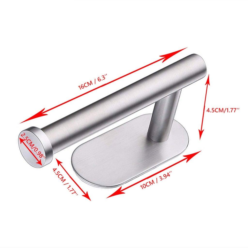 Household Toilet Roll Holder Self Adhesive Toilet Paper Holder For Bathroom Stick On Wall Stainless Steel Toilet Paper Racks Toilet Paper Holder Self Adhesive Bathroom Paper Towel Roll Holder Wall Mount