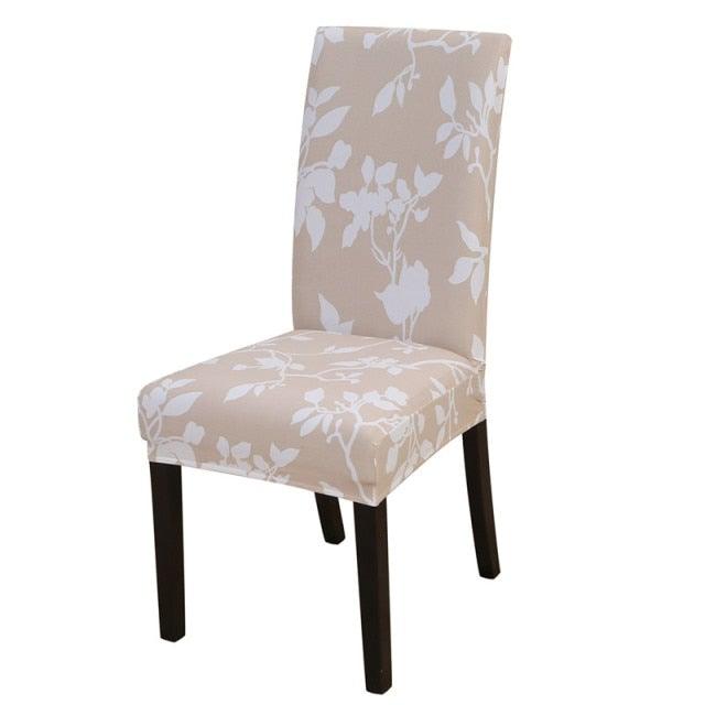 Housmife Printed Stretch Chair Cover Big Elastic Seat Chair Covers Slipcovers Restaurant Banquet Home Dining Party Decoration Stretch Spandex Removable Washable Anti-dust Seat Slipcover Protector for Hotel Office Ceremony Banquet