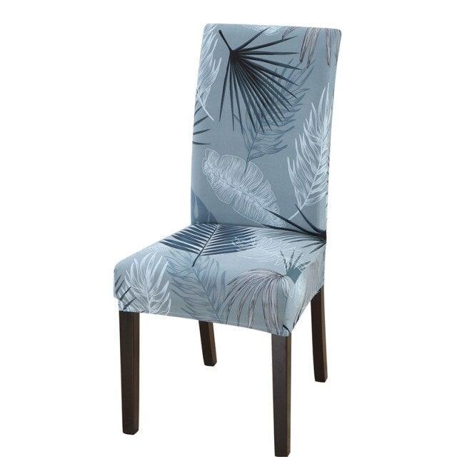 Housmife Printed Stretch Chair Cover Big Elastic Seat Chair Covers Slipcovers Restaurant Banquet Home Dining Party Decoration Stretch Spandex Removable Washable Anti-dust Seat Slipcover Protector for Hotel Office Ceremony Banquet