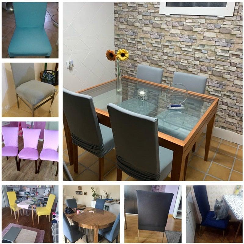 Housmife Printed Stretch Chair Cover Big Elastic Seat Chair Covers Slipcovers Restaurant Banquet Home Dining Party Decoration Stretch Spandex Removable Washable Anti-dust Seat Slipcover Protector for Hotel Office Ceremony Banquet