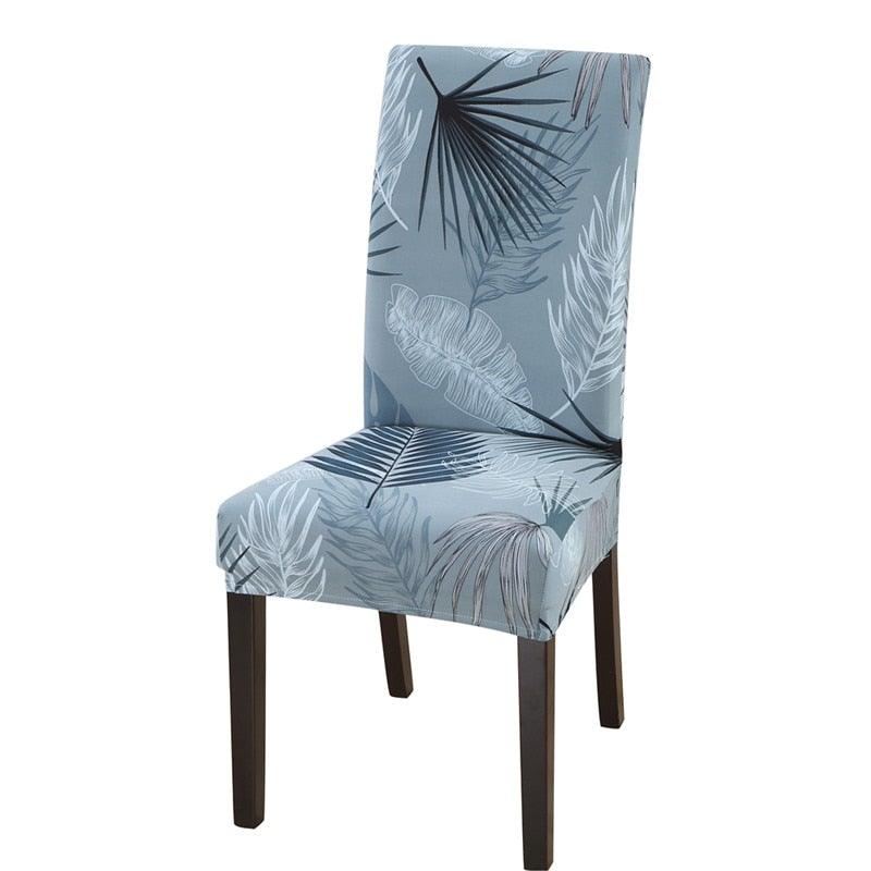 Housmife Printed Stretch Chair Cover Big Elastic Seat Chair Covers Slipcovers Restaurant Banquet Home Dining Party Decoration Stretch Spandex Removable Washable Anti-dust Seat Slipcover Protector for Hotel Office Ceremony Banquet