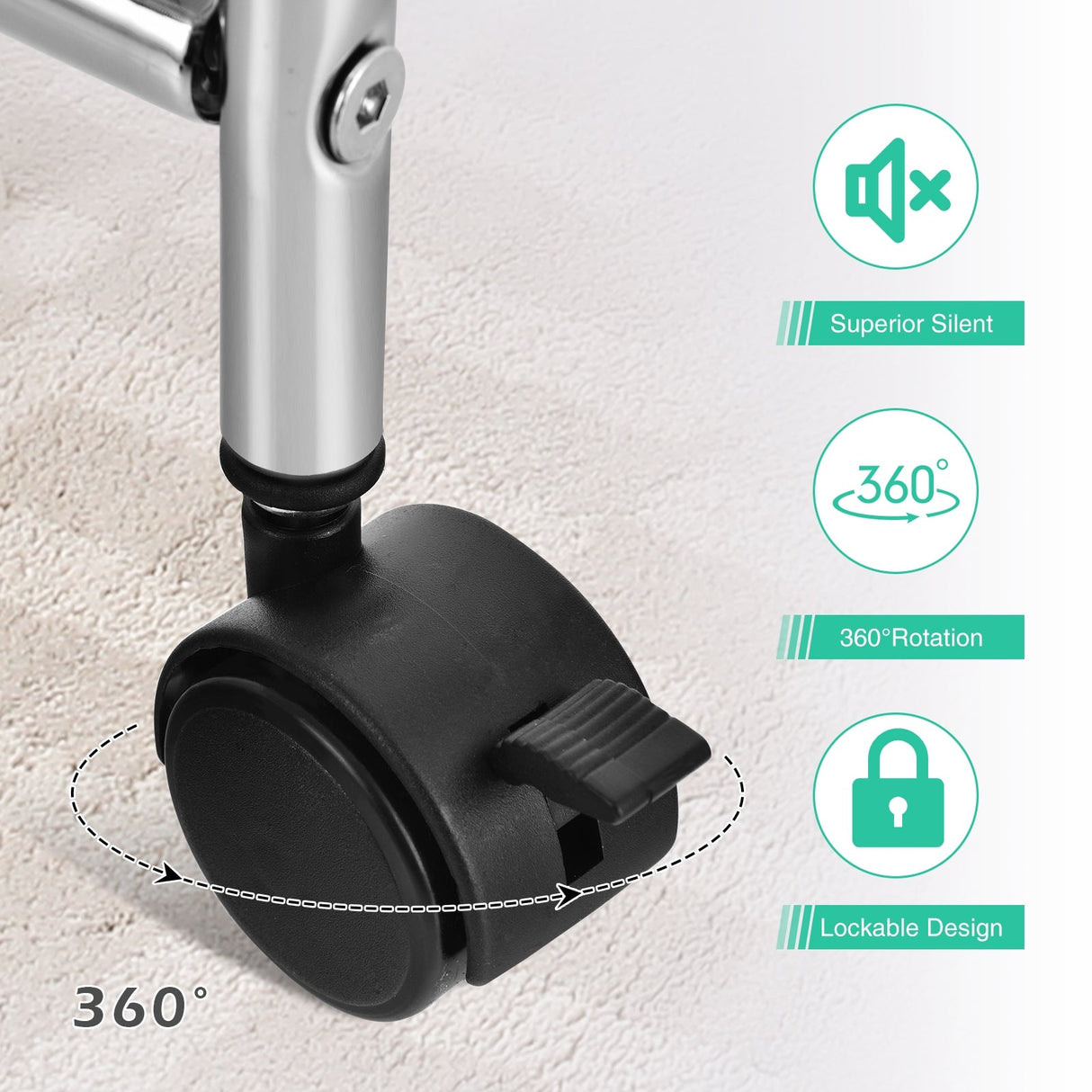 10 Drawer Rolling Storage Cart Organizer with 4 Universal Casters-Multicolor by DirectDeals