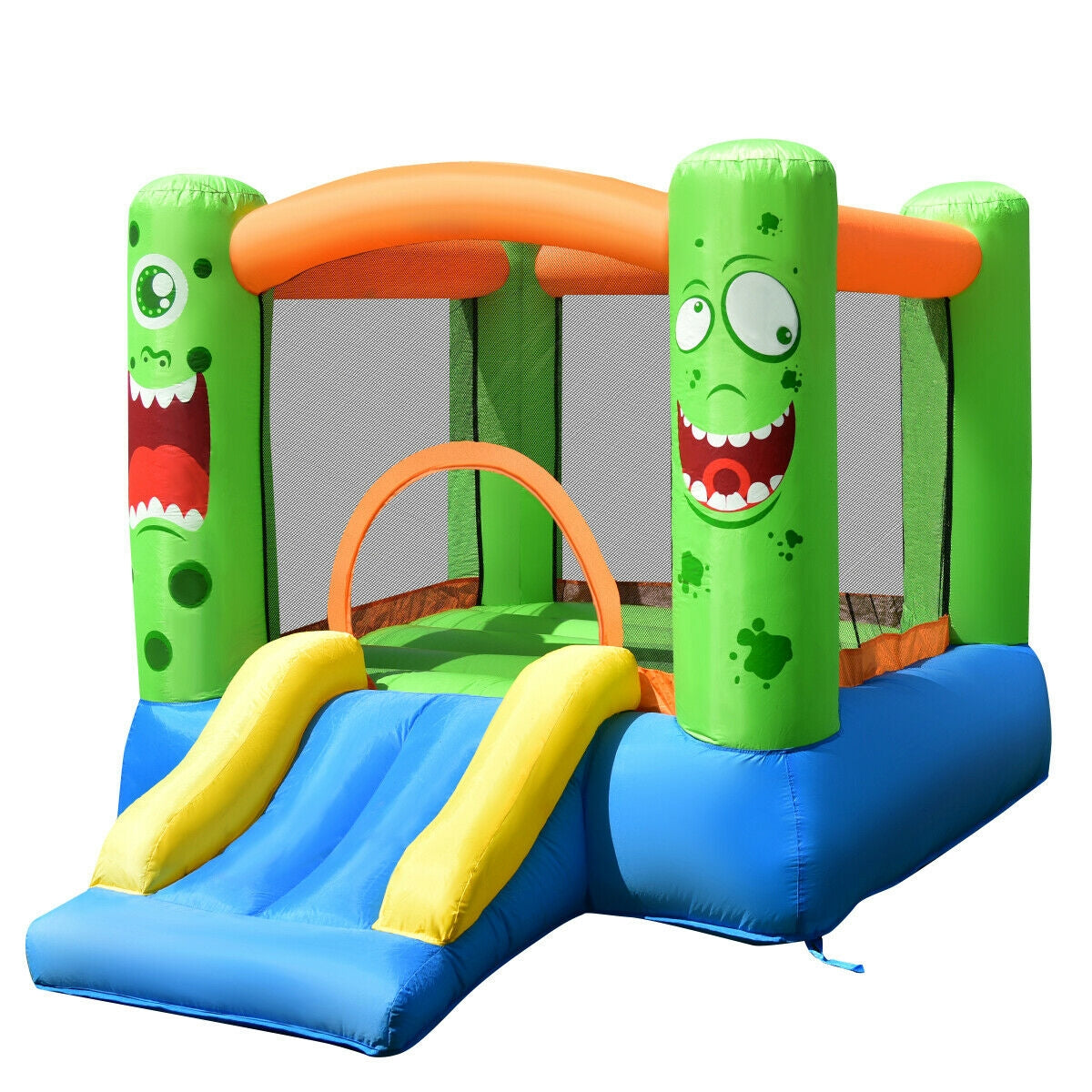 Inflatable Bounce House Jumper Castle Kid's Playhouse with Long Slide