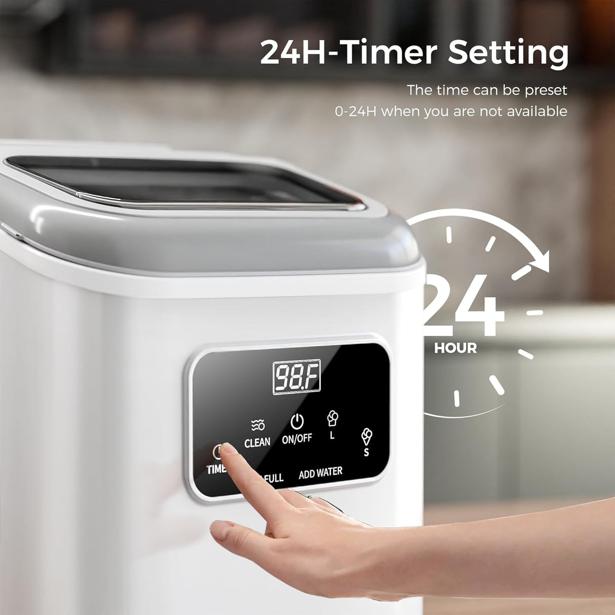 Ice Makers Countertop with LED Screen Control Panel Z5812KH