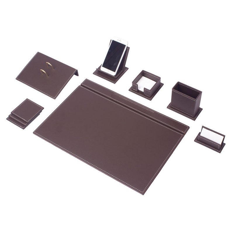 MOOG Luxury Desk Set-9 Accessories- Black - 9 PCS