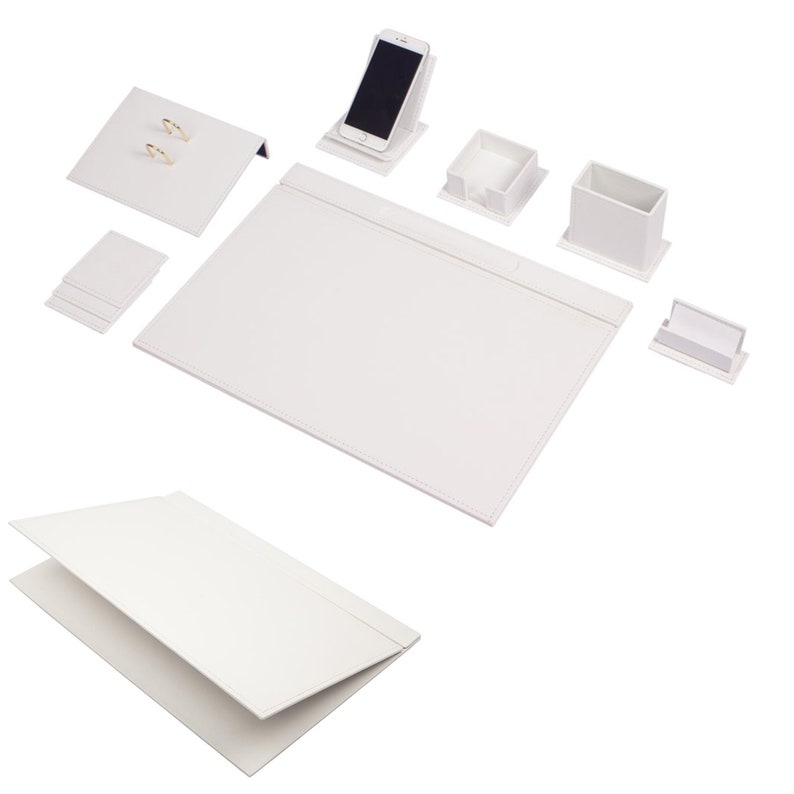 MOOG Luxury Desk Set-9 Accessories- Black - 9 PCS