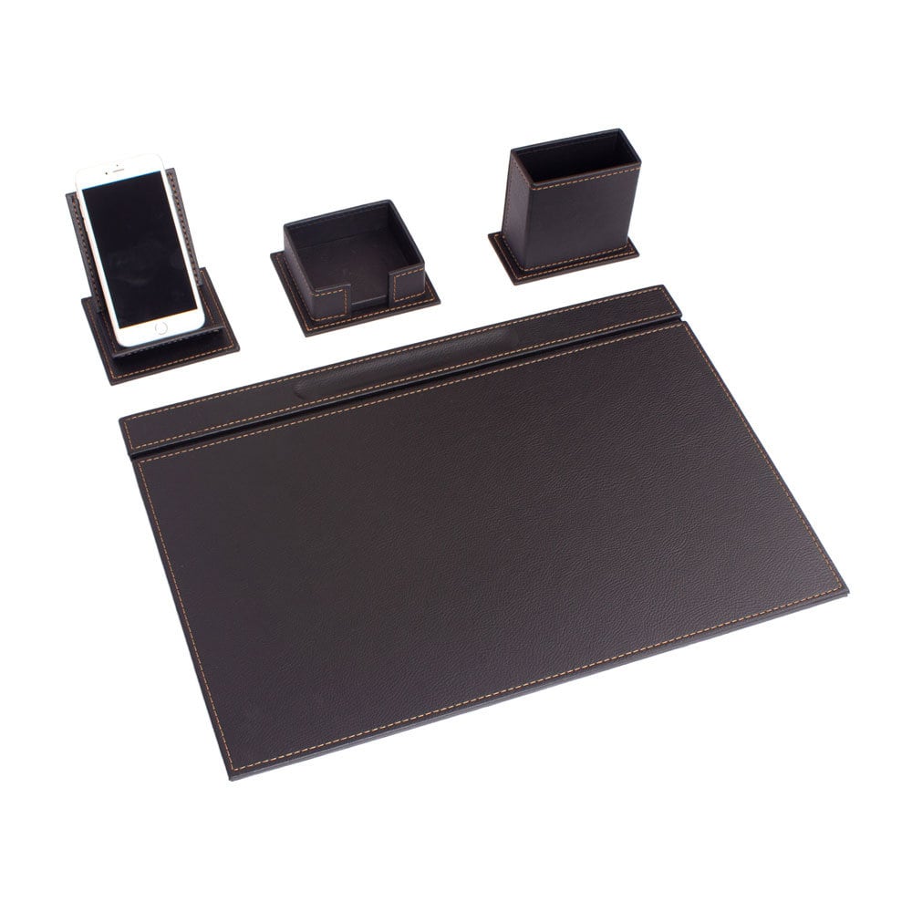 MOOG Luxury Desk Set-4 Accessories- White - 4 PCS