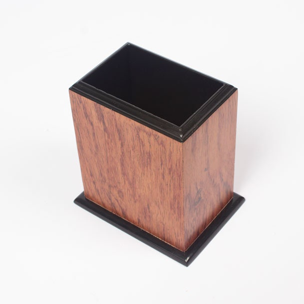 MOOG Prestige Personalized Wooden Brown Desk Set - 8 PCS