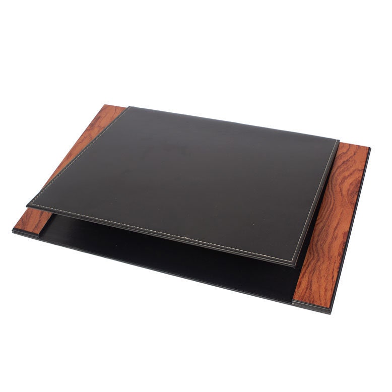 MOOG Prestige Personalized Wooden Brown Desk Set - 8 PCS