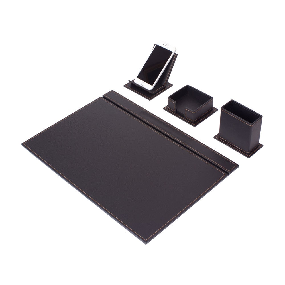 MOOG Luxury Desk Set-4 Accessories- White - 4 PCS