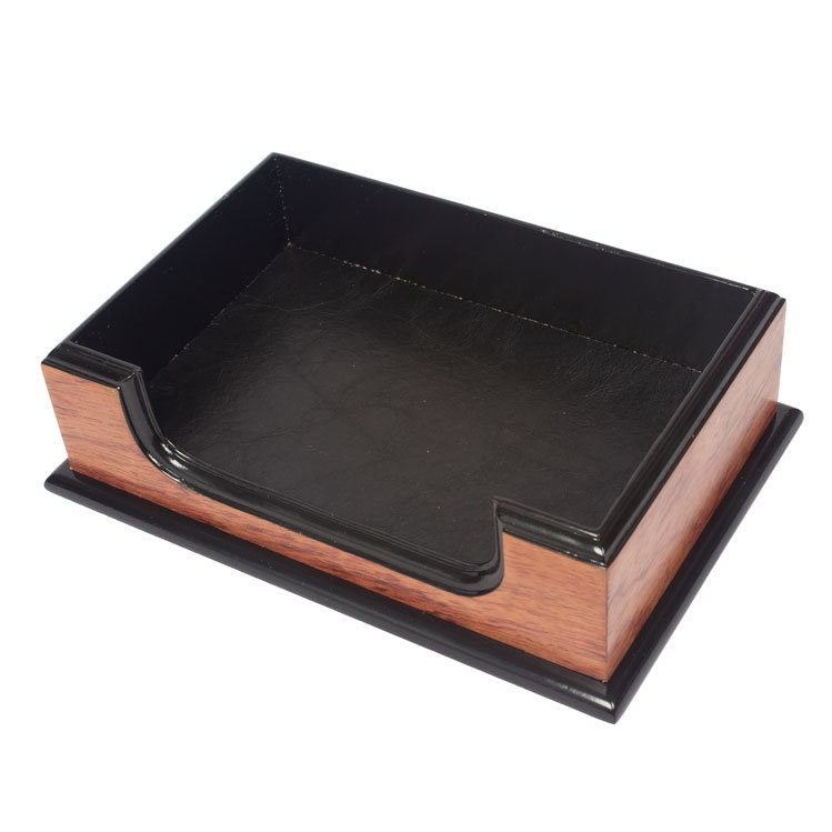 MOOG Prestige Personalized Wooden Brown Desk Set - 8 PCS