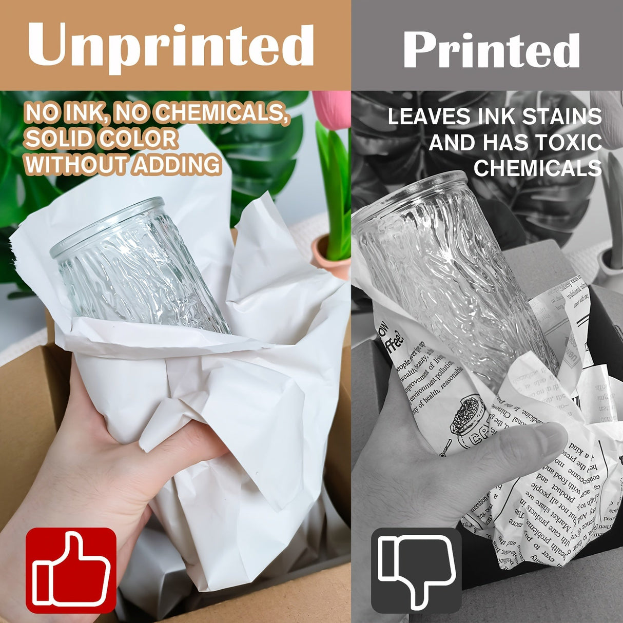 Heavy-Duty Packing Paper Sheets 27x15 inch β Unbleached, Tear-Resistant Wrapping Paper for Moving & Storage