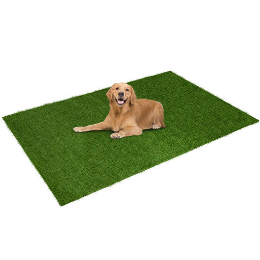 Indoor Outdoor Synthetic Turf Mat with Drainage Holes-M