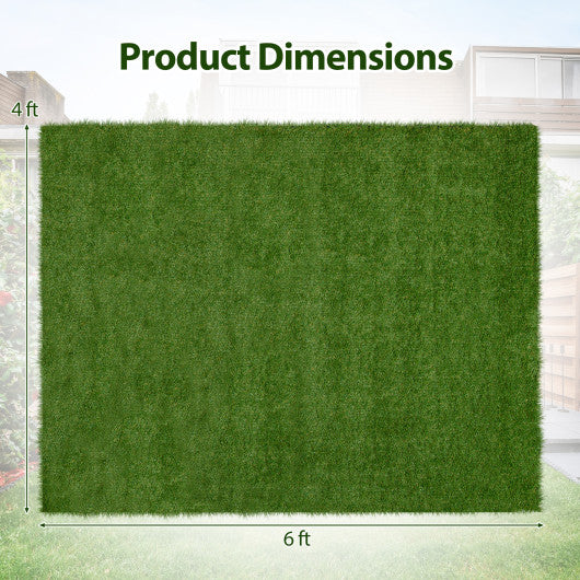 Indoor Outdoor Synthetic Turf Mat with Drainage Holes-S