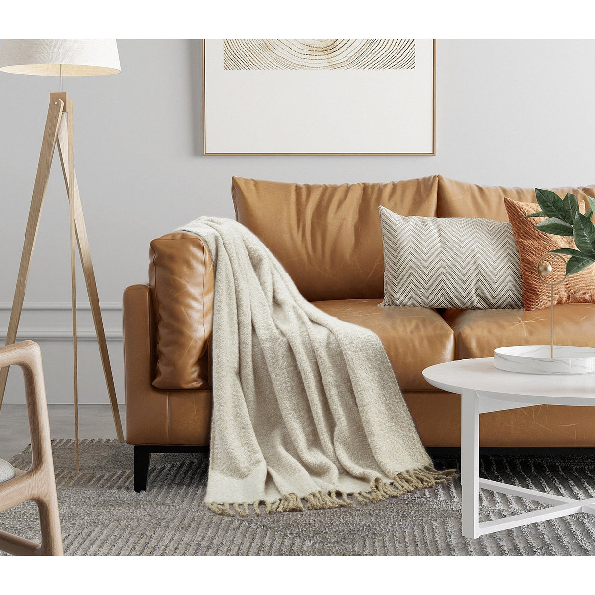 Samara Faux Mohair Throw