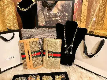 Lux Clutch Bag with Chain Handle