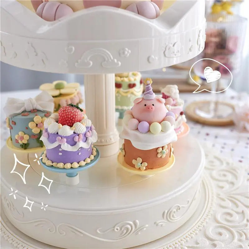 Automatic Rotating Carousel Cake Stand Machine