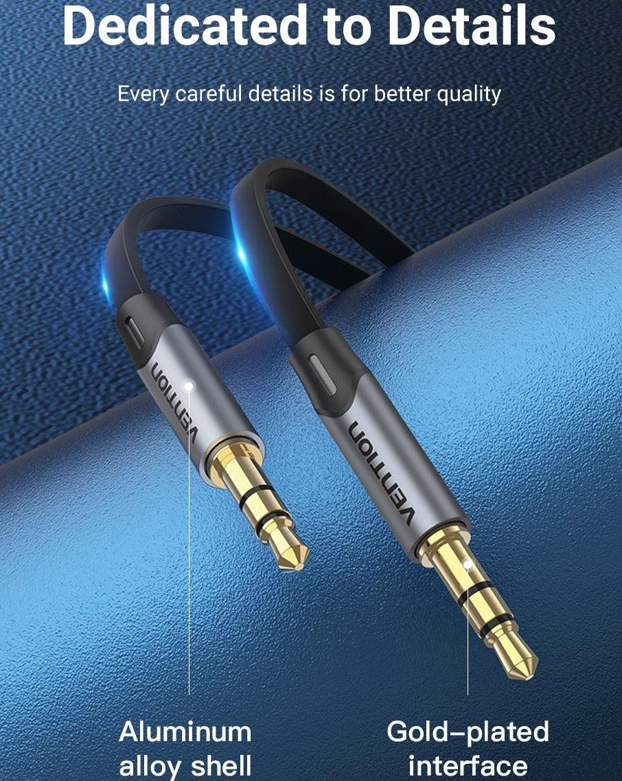 Jack 3.5mm Aux Cable 3.5mm Audio Cable Jack Headphones Speaker Cable Male Stereo Audio Cable Fabric Braided Compatible For Headphones Smartphone Car Stereos