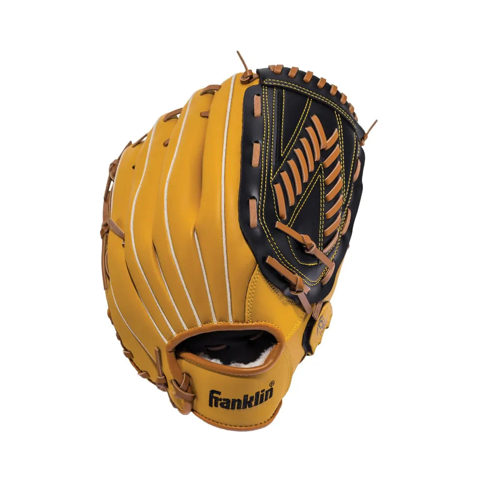 Franklin Right-handed Baseball Glove, 13" - Black/Tan 22601