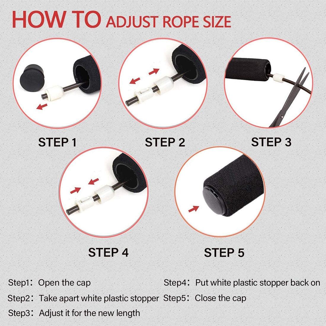 Jump Rope Speed Jumping Steel Wire Double Skipping Workout Fitness Training Adjustable Length Ropeless Skipping Rope Weighted Jump Rope Tangle-Free Rapid Speed Cordless Jump Rope Fits Any Skill Level Best For Fitness Indoor Ourdoor