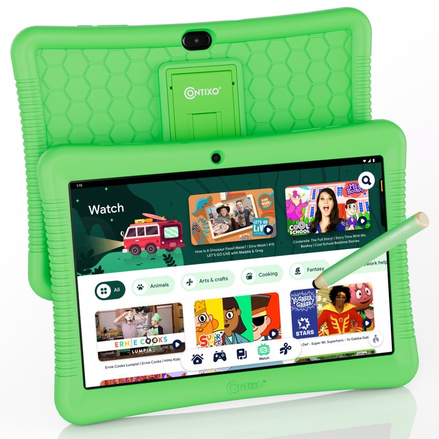 Contixo K102 10" Kids Tablet With Stylus and Smart Watch Bundle