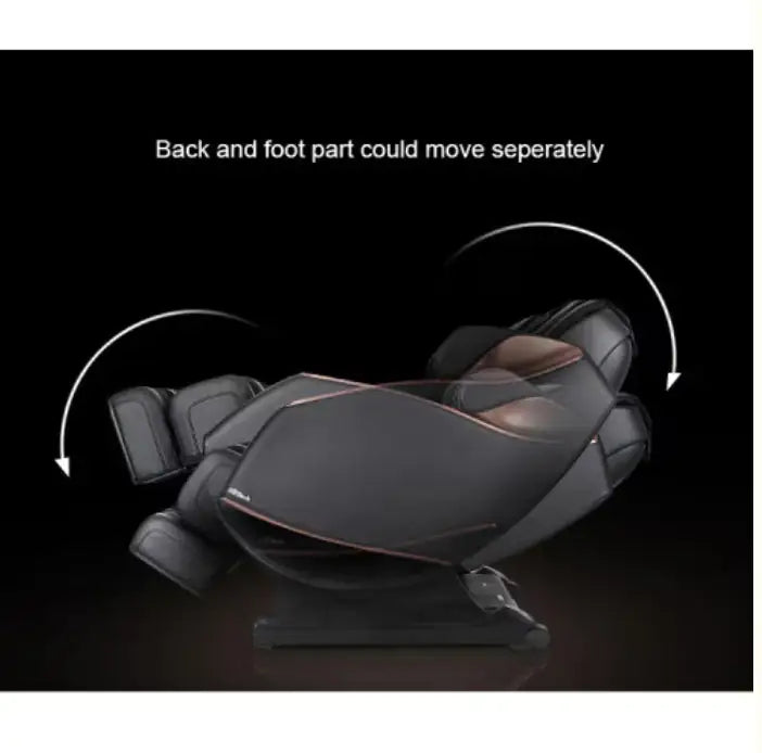 Full Body Zero Gravity Shiatsu Massage Chair SL-Track Recliner With Airbag Speaker LCD Touch Screen Mini Remote Voice Control Back Heat