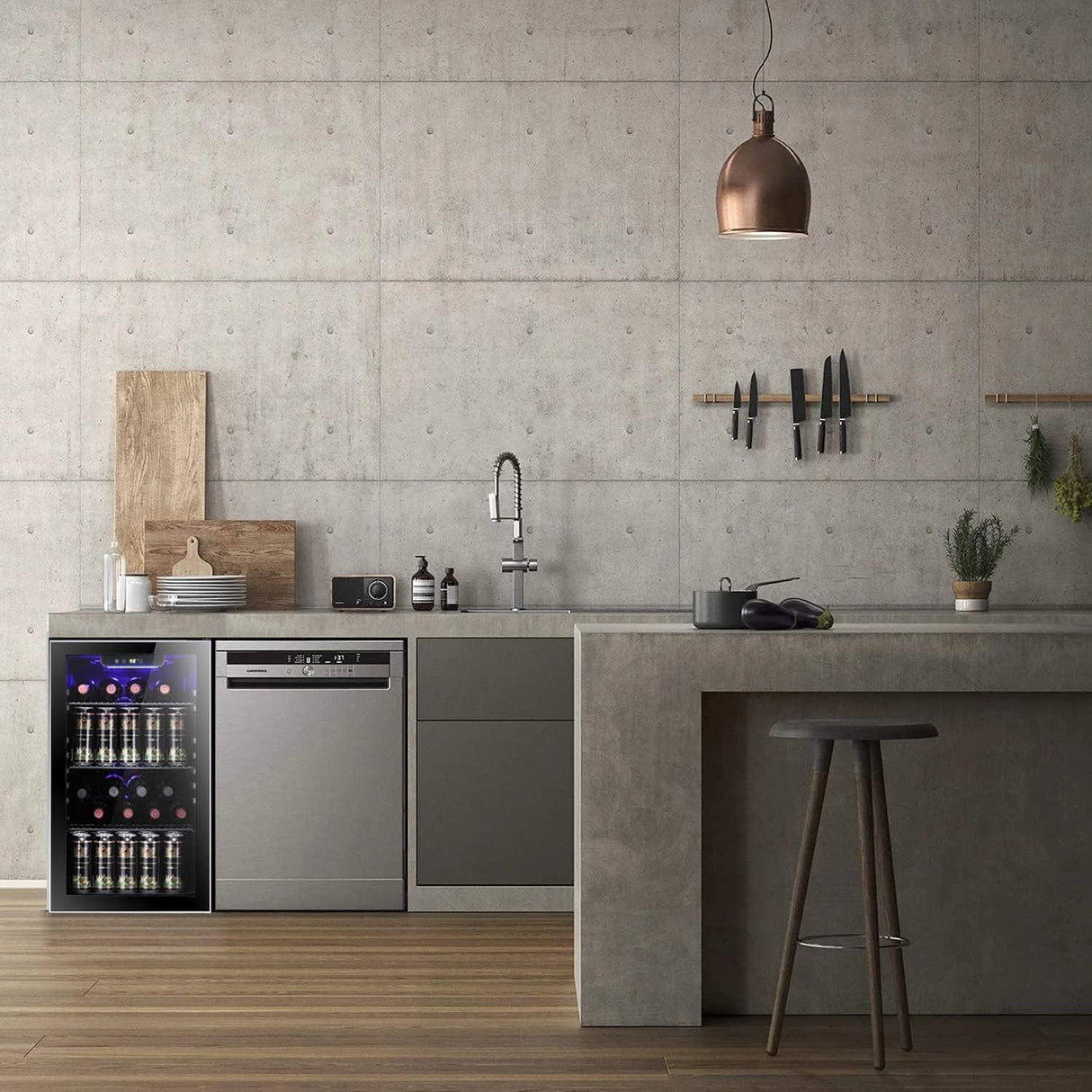 3.2 cu.ft Wine Cooler/Cabinet Beverage Refrigerator W5899H