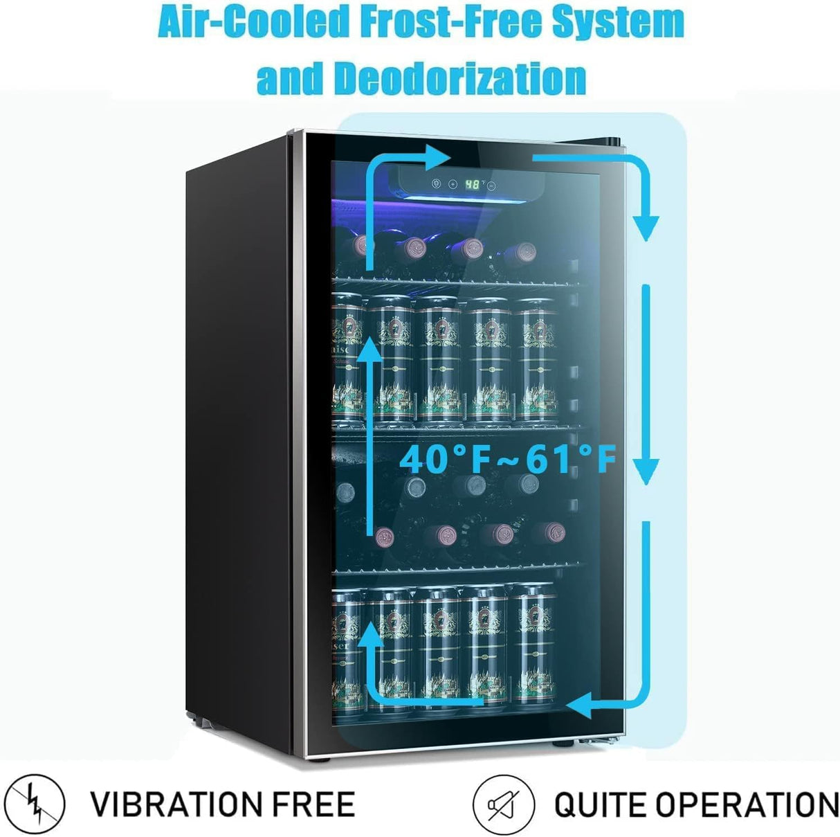 3.2 cu.ft Wine Cooler/Cabinet Beverage Refrigerator W5899H