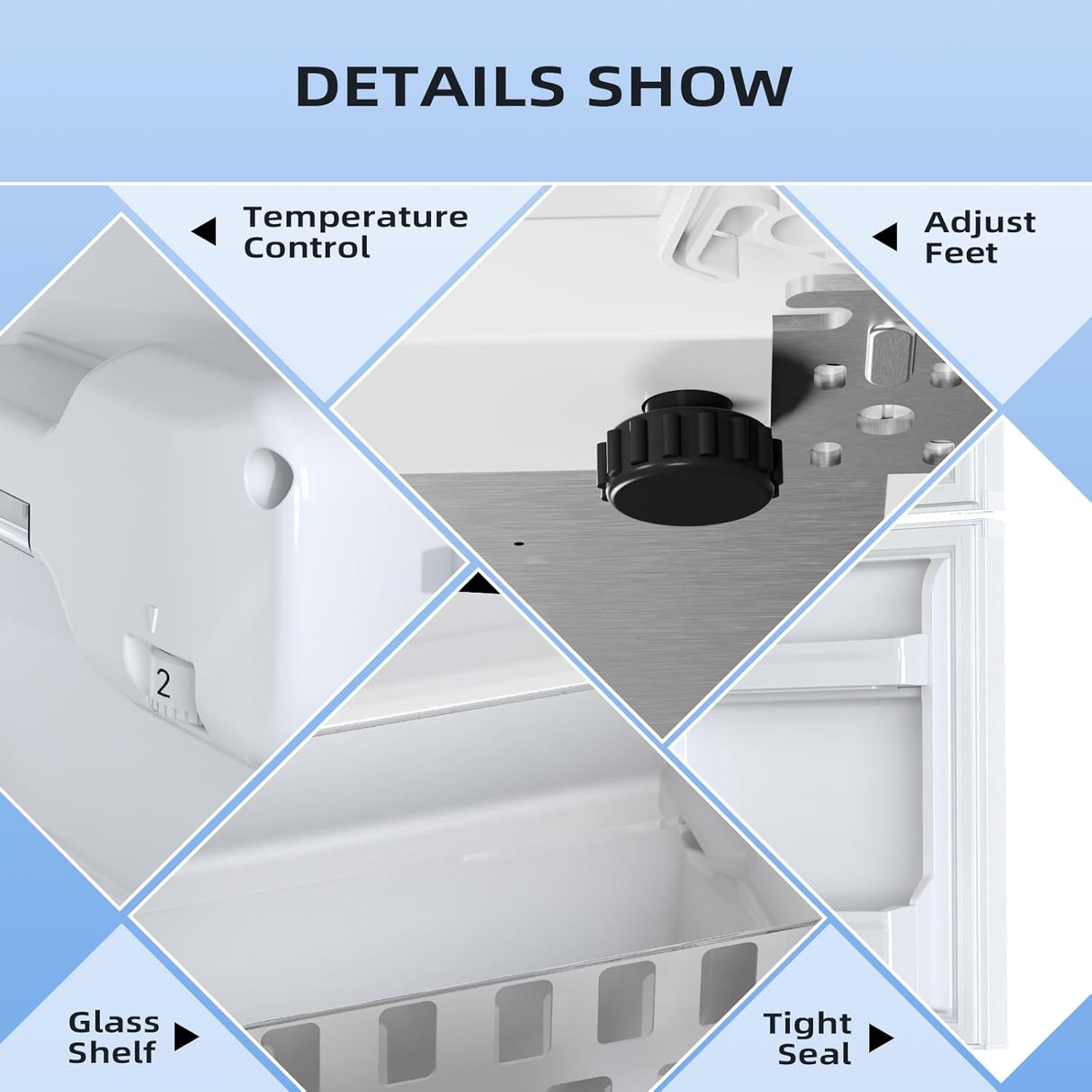 Kismile 3.2 Cu.Ft,Mini Refrigerator with Freezer F5887