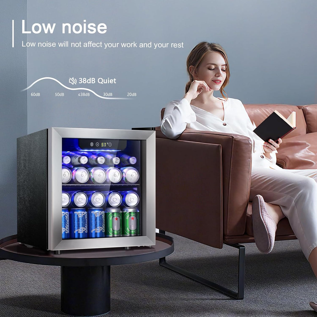 Kismile 48 Can Beverage Refrigerator 58036RWC0