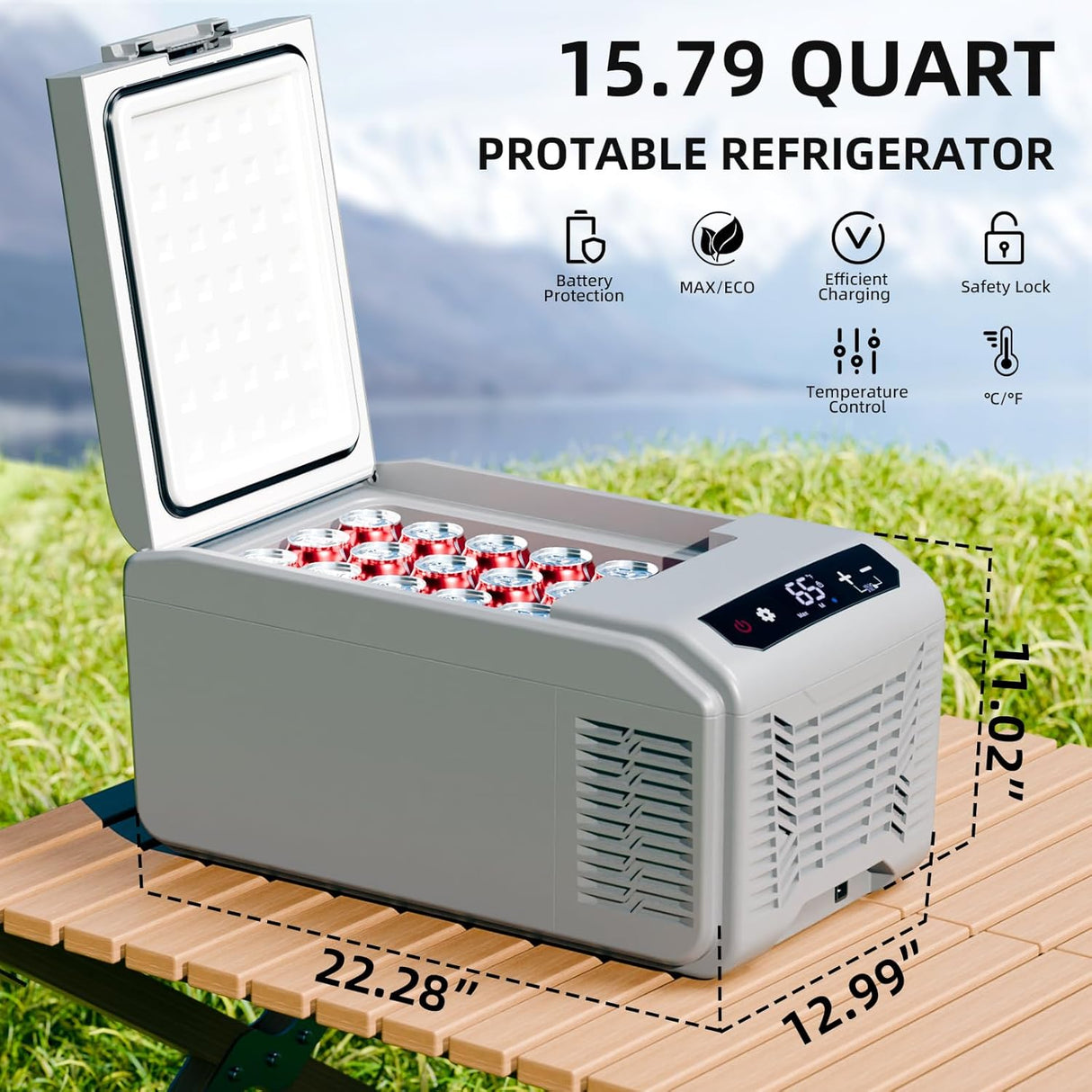 Kismile Car Refrigerator 12 Volt Mini Fridge