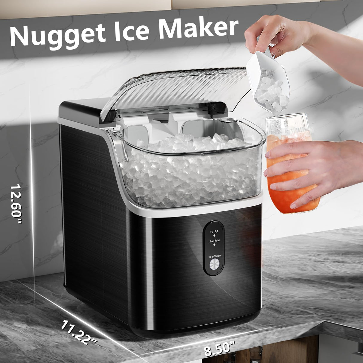 Kismile Nugget Countertop Ice Maker Z5815NB