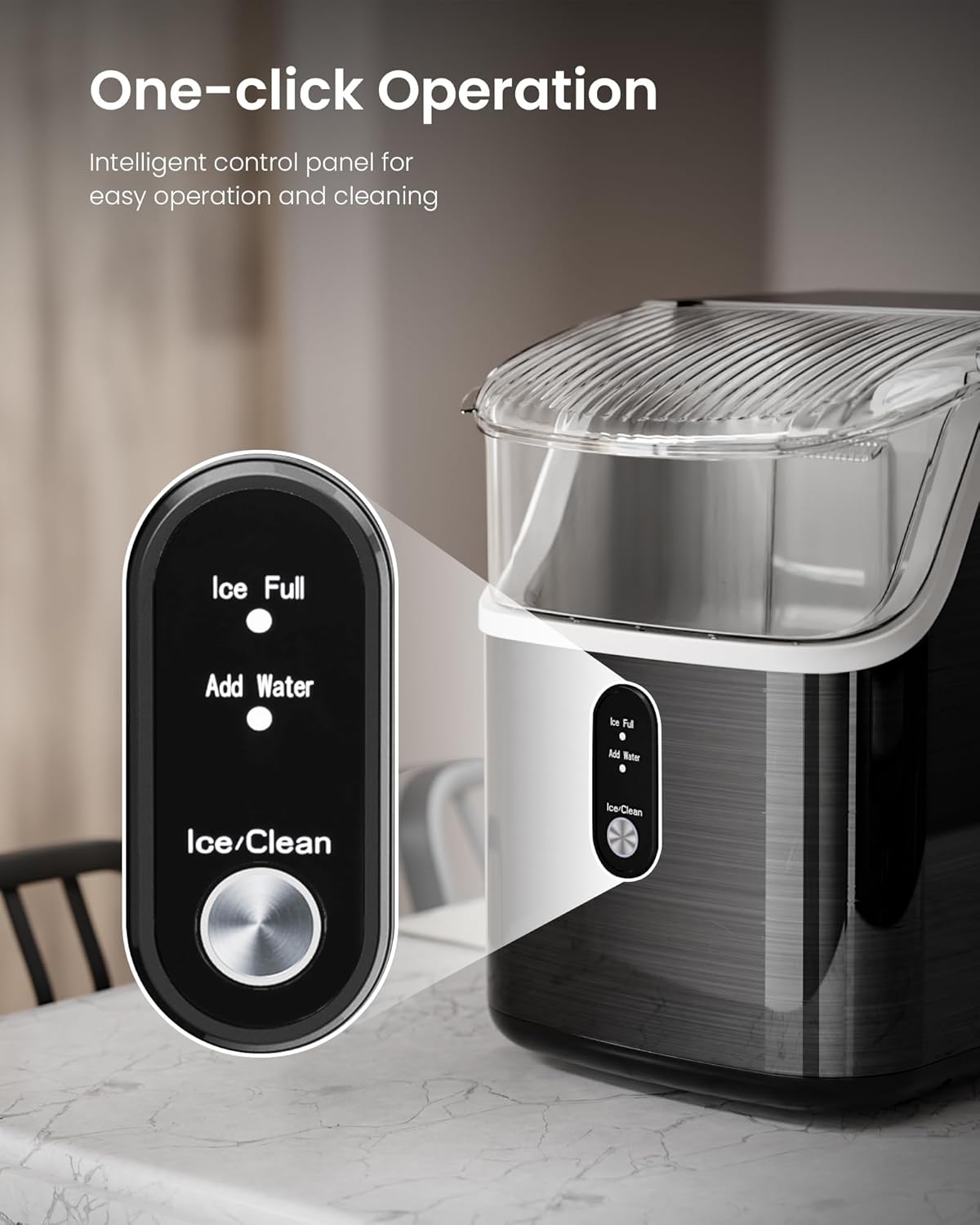 Kismile Nugget Countertop Ice Maker Z5815NB