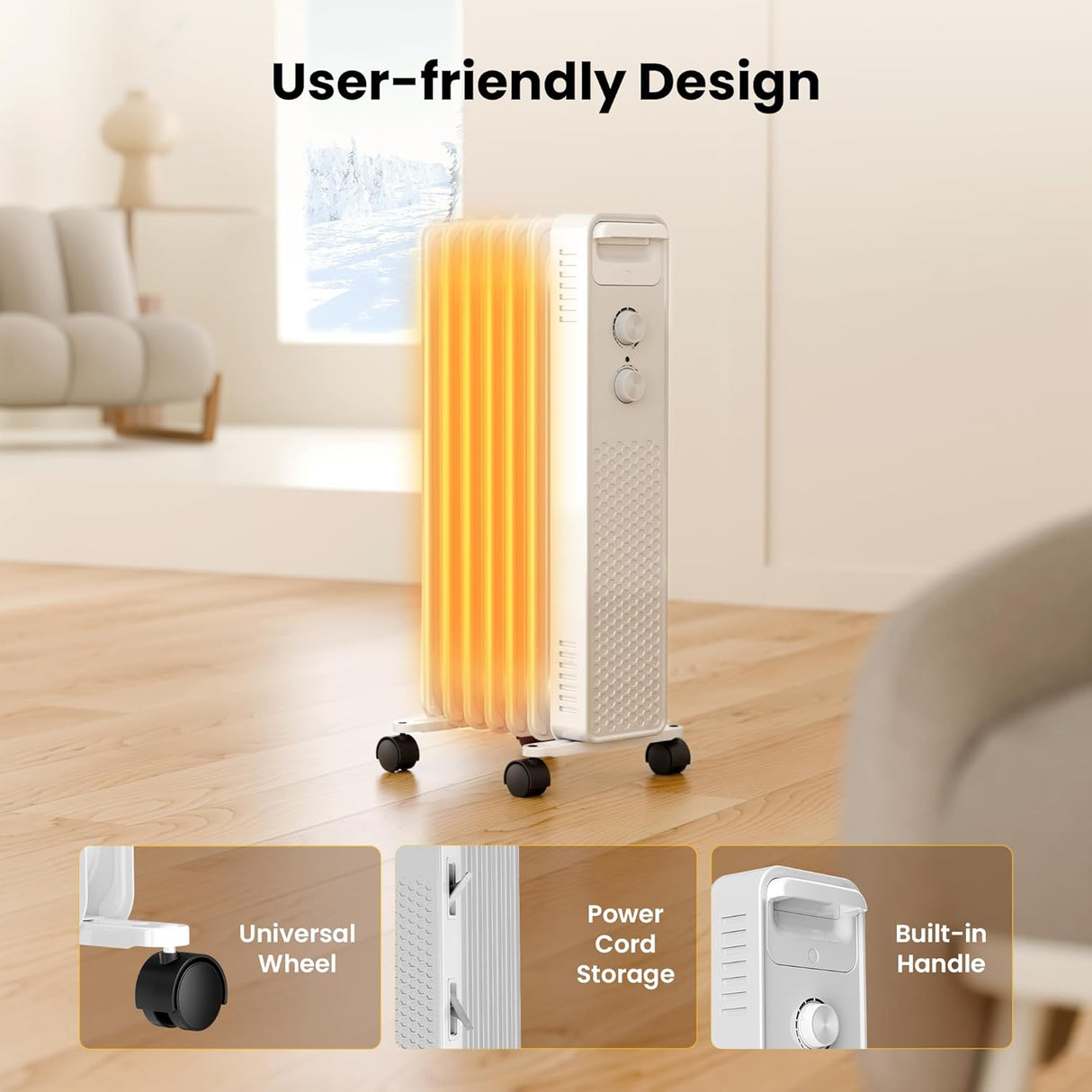 Kismile Portable Radiator Electric Heater
